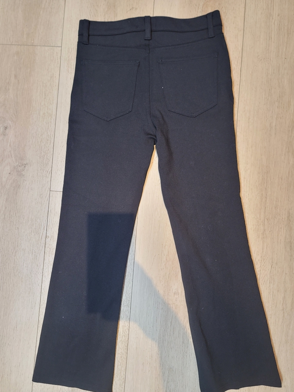 PISTOLA Straight Split High Rise Pants Waist 27 Black NWOT